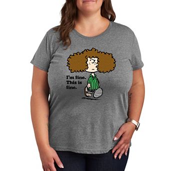 Plus Peanuts Patty I'm Fine Graphic Tee