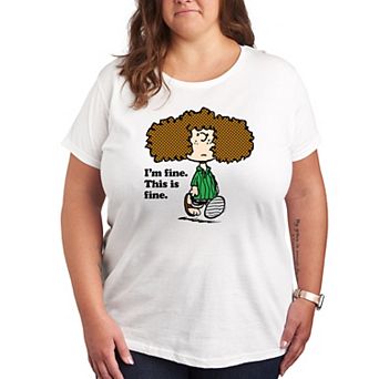 Plus Peanuts Patty I'm Fine Graphic Tee