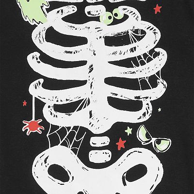 Boys 4-14 Carter's Skeleton Glow-In-The Dark Pajama Top Bottom Set