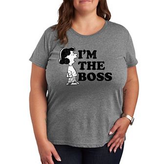Plus Peanuts Lucy I'm The Boss Graphic Tee