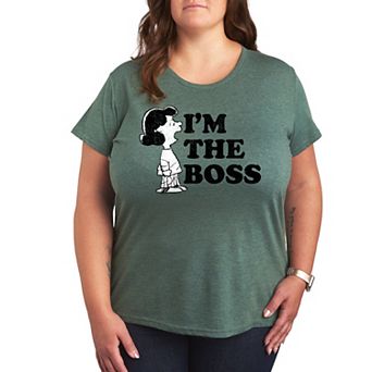 Plus Peanuts Lucy I'm The Boss Graphic Tee