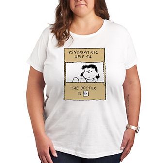 Plus Peanuts Lucy Doctor Is In Graphic Tee