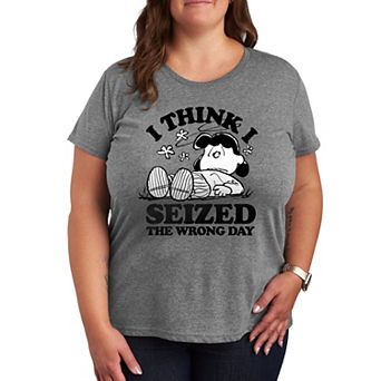 Plus Peanuts Lucy Seized The Wrong Day Graphic Tee