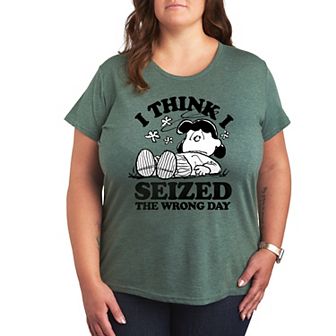 Plus Peanuts Lucy Seized The Wrong Day Graphic Tee