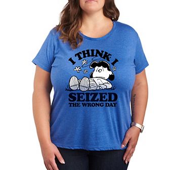 Plus Peanuts Lucy Seized The Wrong Day Graphic Tee