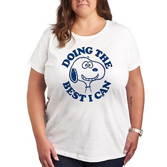 Plus Peanuts Doing The Best I Can Graphic Tee