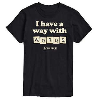 Men's Scrabble I Have a Way With Words Graphic Tee by Hasbro