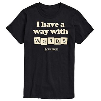Men's Scrabble I Have a Way With Words Graphic Tee by Hasbro