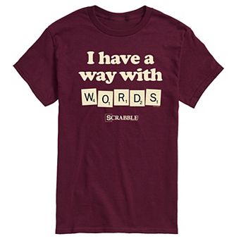 Men's Scrabble I Have a Way With Words Graphic Tee by Hasbro