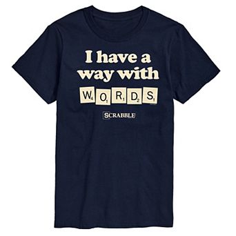 Men's Scrabble I Have a Way With Words Graphic Tee by Hasbro