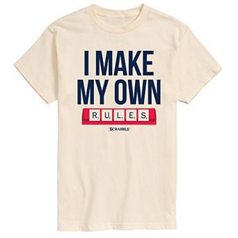 Men's Scrabble I Make My Own Rules Graphic Tee by Hasbro