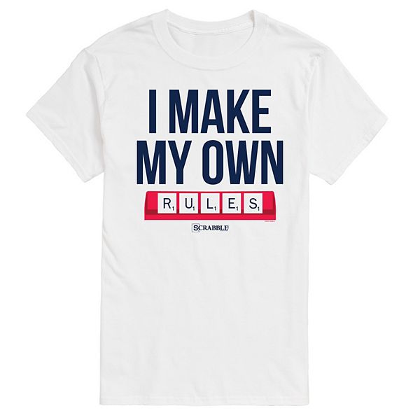 Men's Scrabble I Make My Own Rules Graphic Tee by Hasbro