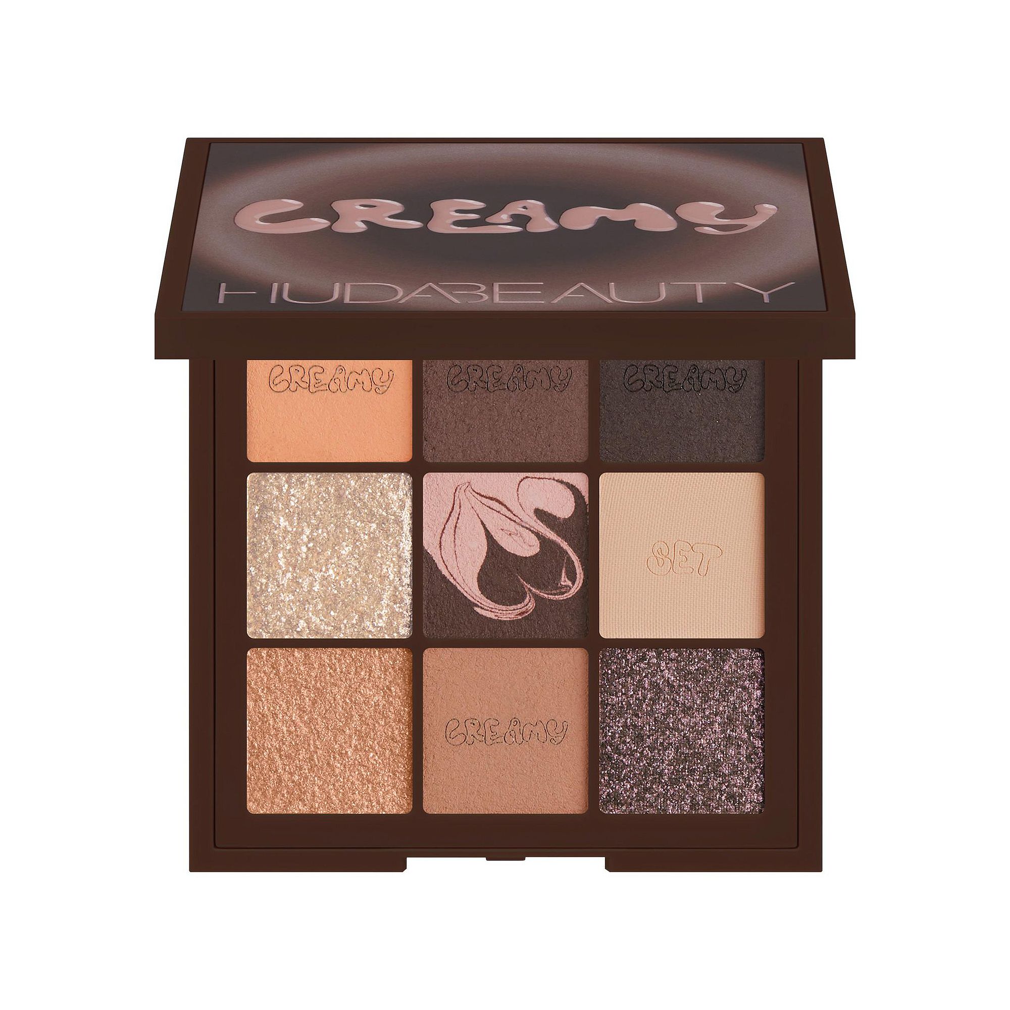 HUDA BEAUTY Creamy Obsessions Eyeshadow Palette, Size: 0.2 Oz, Brown