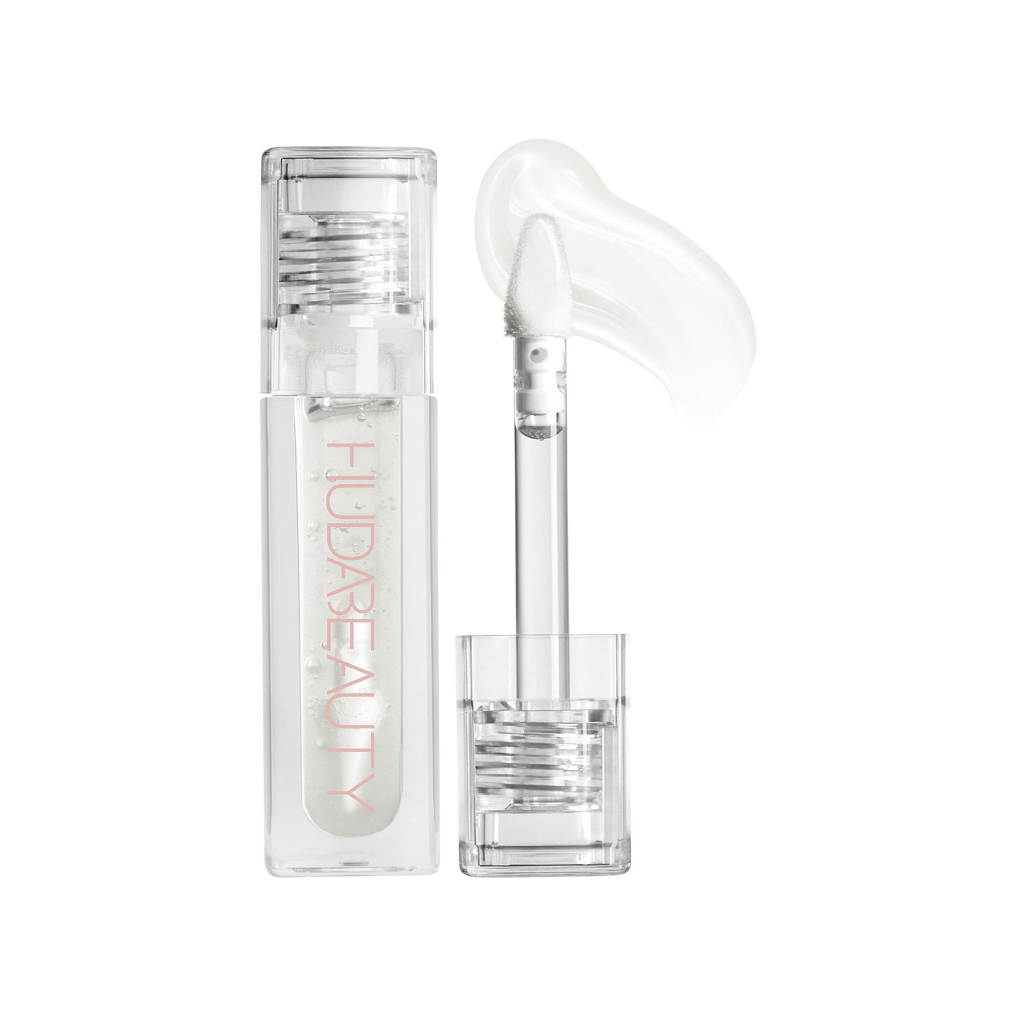 HUDA BEAUTY Faux Filler Shiny Non-Sticky Lip Gloss, Size: 0.13 FL Oz, Glass