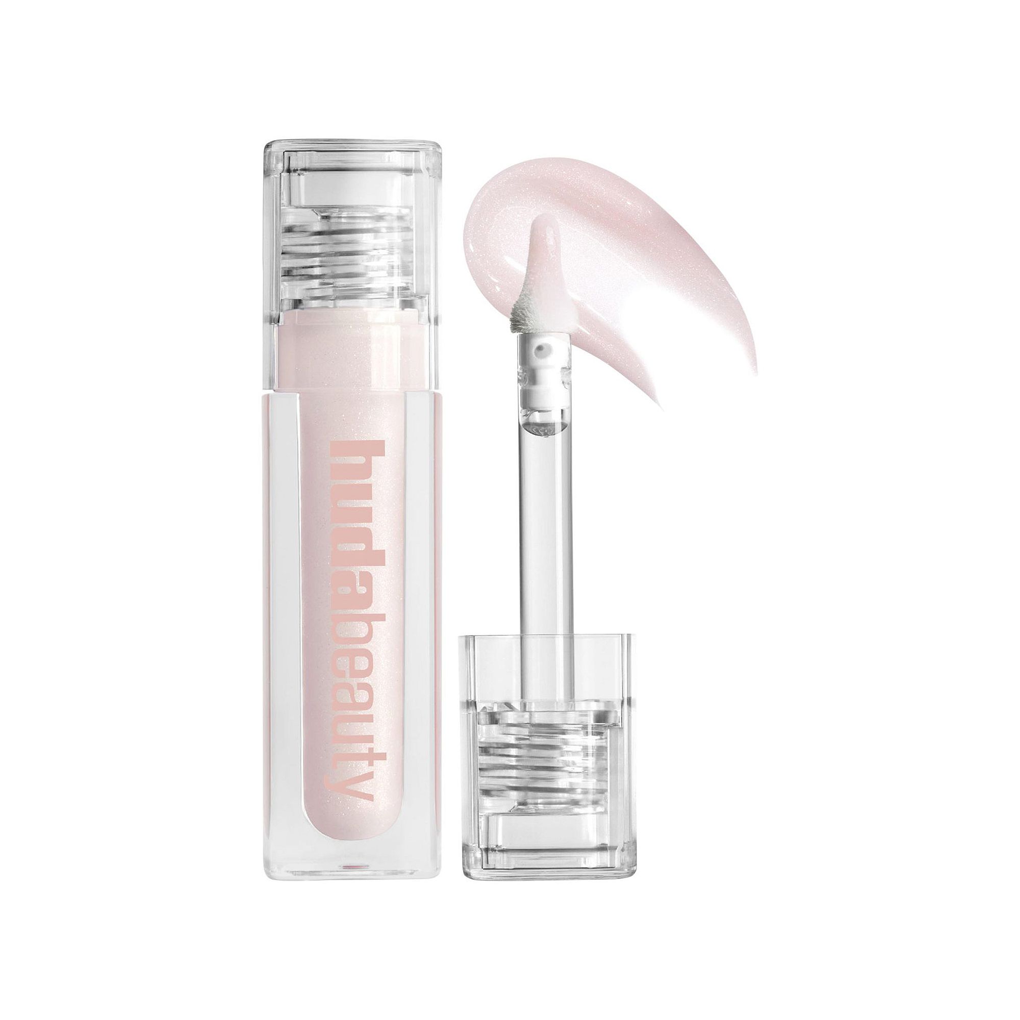 HUDA BEAUTY Faux Filler Shiny Non-Sticky Lip Gloss, Size: 0.13 FL Oz, She R