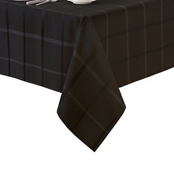 Elrene Home Fashions Elegance Plaid Jacquard Rectangle Tablecloth
