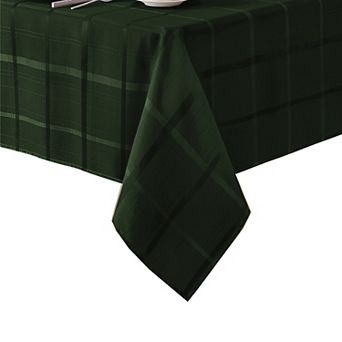 Elrene Home Fashions Elegance Plaid Jacquard Rectangle Tablecloth