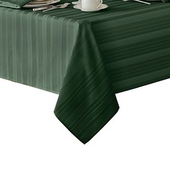 Elrene Home Fashions Denley Stripe Jacquard Rectangle Tablecloth