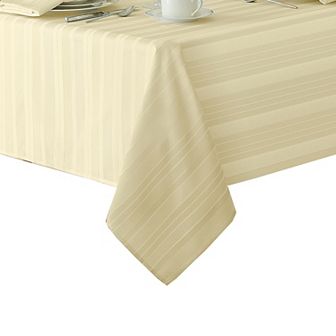 Elrene Home Fashions Denley Stripe Jacquard Rectangle Tablecloth