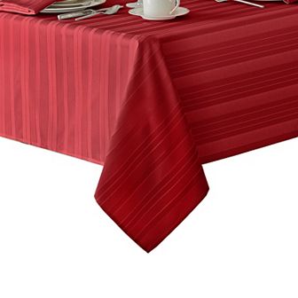 Elrene Home Fashions Denley Stripe Jacquard Rectangle Tablecloth