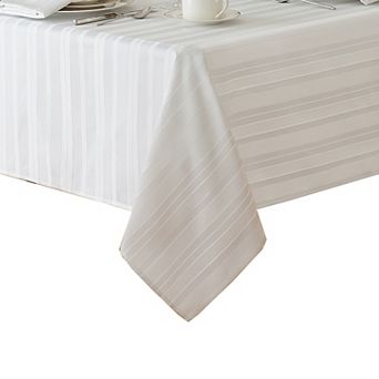 Elrene Home Fashions Denley Stripe Jacquard Rectangle Tablecloth