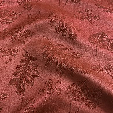 Elrene Home Fashions Elegant Woven Leaves Jacquard Damask Rectangle Tablecloth