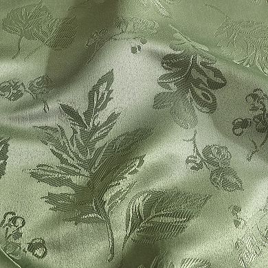 Elrene Home Fashions Elegant Woven Leaves Jacquard Damask Rectangle Tablecloth