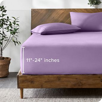 Bare Home Ultra Soft 24 Inch Pocket Fitted Sheet