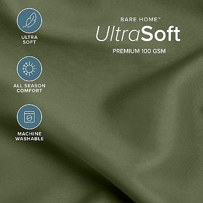 Elegant Comfort 1500 Thread Count Premium Microfiber Sheet Set - 4pc King, Deep Pocket 24", Silver Gray