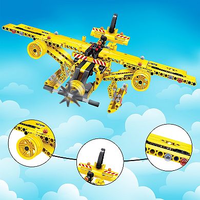 EverPlay 2-in-1 Flying Propeller Airplane & Dump Truck STEM Kids Science Kit Children Ages 8+