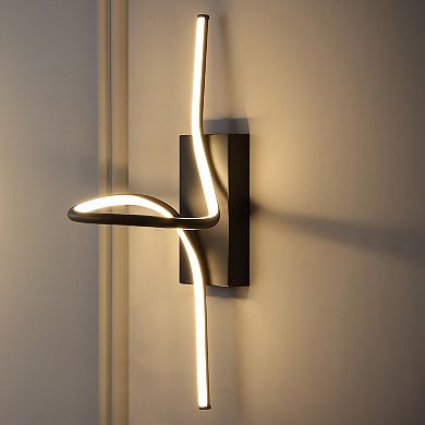 Sketch Minimalist Metal Integrated Led Vanity Light Sconce
