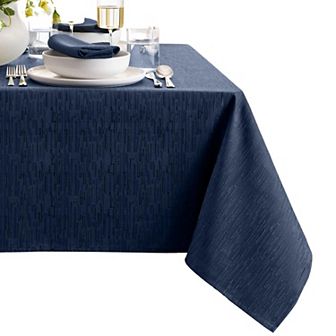 Elrene Home Fashions Continental Solid Texture Water and Stain Resistant Tablecloth