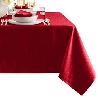 Elrene Home Fashions Continental Solid Texture Water and Stain Resistant Tablecloth
