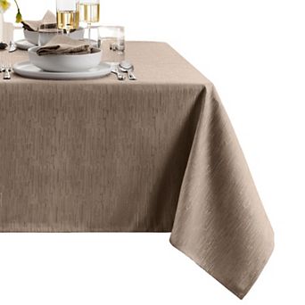 Elrene Home Fashions Continental Solid Texture Water and Stain Resistant Tablecloth