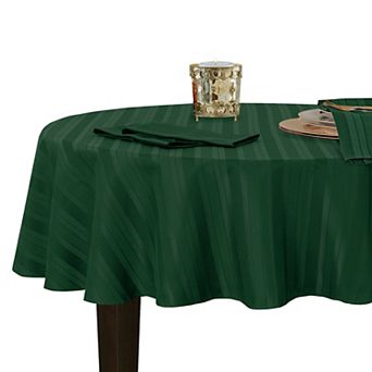 Elrene Home Fashions Denley Stripe Jacquard Round Tablecloth
