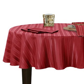 Elrene Home Fashions Denley Stripe Jacquard Round Tablecloth