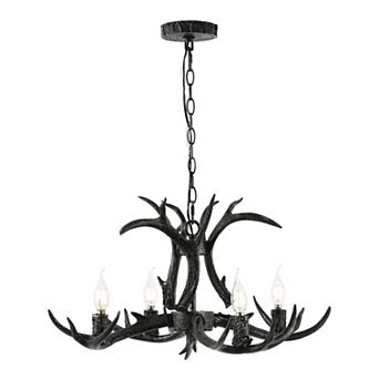 Eldora Adjustable Resin Antler Led Chandelier