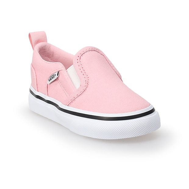 Vans Asher V Baby Toddler Girls Slip On Shoes Toddler Girl s Size 10 T Pink Blush