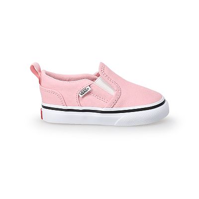 Vans Asher V Baby Toddler Girls Slip On Shoes Toddler Girl s Size 10 T Pink Blush