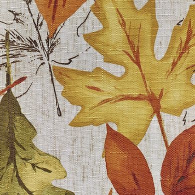 Elrene Home Fashions Autumn Leaves Fall Printed 70" Round Tablecloth