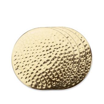 Hammered Brass Coasters by Viski®
