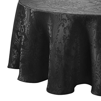 Elrene Home Fashions Caiden Elegance Damask 60"x84" Oval Tablecloth