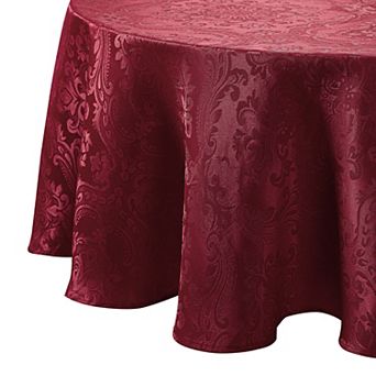 Elrene Home Fashions Caiden Elegance Damask 60"x84" Oval Tablecloth