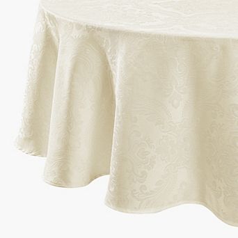 Elrene Home Fashions Caiden Elegance Damask 60"x84" Oval Tablecloth