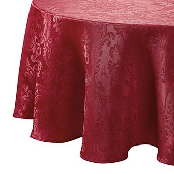 Elrene Home Fashions Caiden Elegance Damask 60"x84" Oval Tablecloth