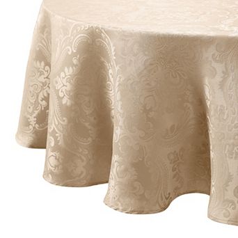 Elrene Home Fashions Caiden Elegance Damask 60"x84" Oval Tablecloth