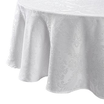Elrene Home Fashions Caiden Elegance Damask 60"x84" Oval Tablecloth
