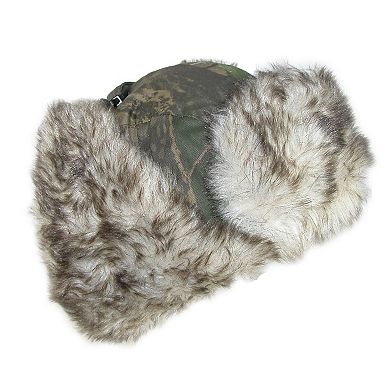 Ctm Men's Camo Winter Aviator Hat With Ear Flaps