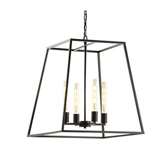 Hutson Iron Modern Angled Led Chandelier
