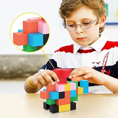PicassoTiles 54 PC Magnetic Blocks, Magnetic Building Blocks for Kids, Magnet Toy for Kids 3+